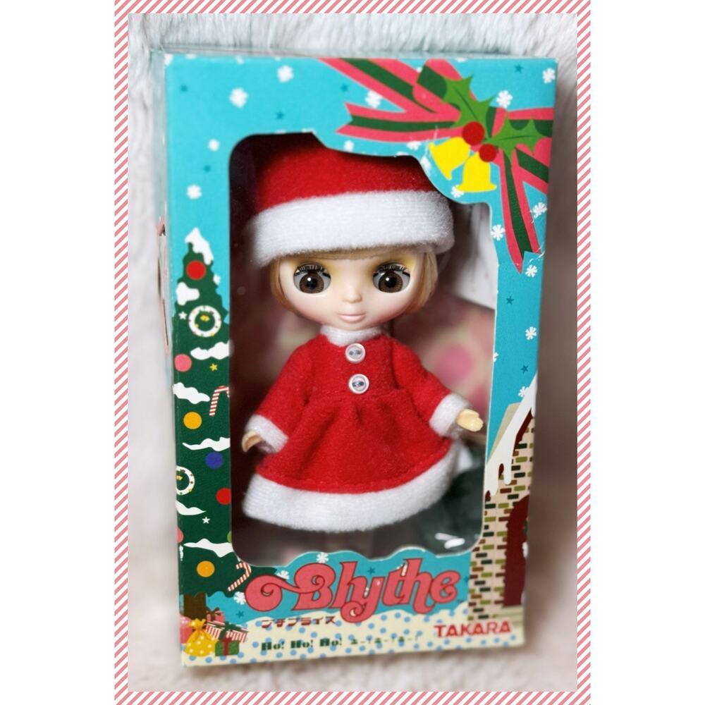2004 Petite Blythe Ho! Ho! Ho! 4" Mini Fashion Doll Takara Hasbro Vtg CWC Santa